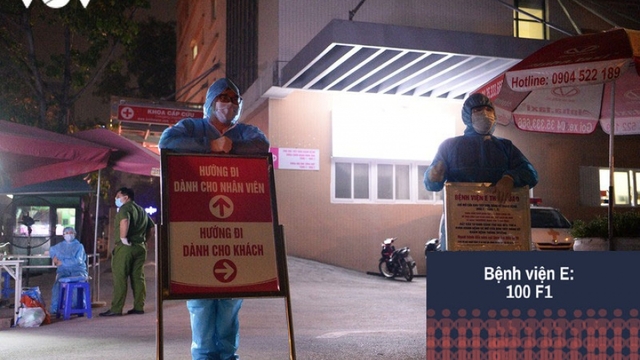 Đã truy tìm được bao nhiêu F1 của cụ ông mắc Covid-19 khám ở Bệnh viện E?