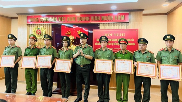 Phá 3 chuyên án lớn, Công an tỉnh Thanh Hóa được trao thưởng 100 triệu đồng