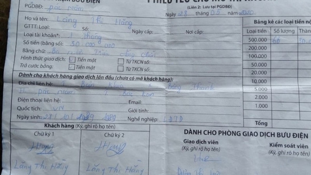 Hàng chục người ở Bắc Kạn đứng ngồi không yên sau khi mang tiền gửi tiết kiệm