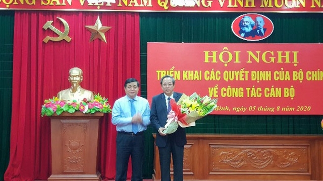 Bí thư Tỉnh ủy Quảng Bình giữ chức Phó Trưởng Ban Tổ chức Trung ương