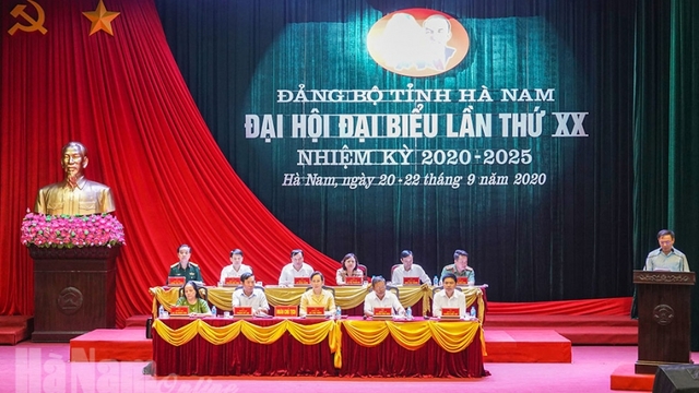 Đại hội Đảng bộ tỉnh Hà Nam nhiệm kỳ 2020-2025 diễn ra từ 20-22/9