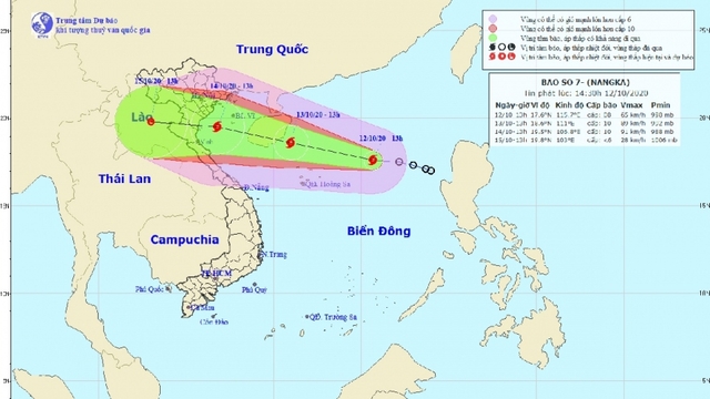 Storm Nangka heading for northern and north-central Vietnam