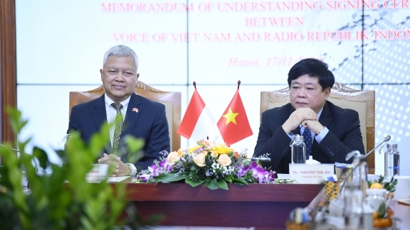 VOV và RRI ký thỏa thuận hợp tác mới, góp phần vun đắp tình hữu nghị Việt Nam - Indonesia