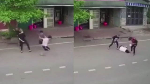 Nam sinh bị đánh hội đồng dã man ở Hòa Bình