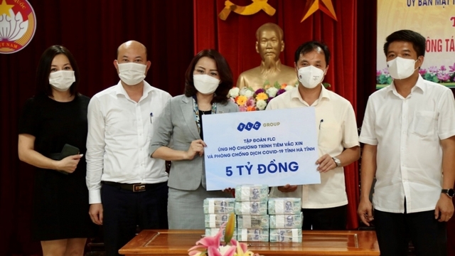 Chung tay chống dịch cùng hàng loạt tỉnh thành, FLC tiếp tục ủng hộ Hà Tĩnh 5 tỷ đồng