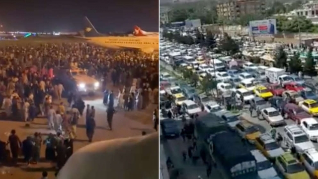 Hàng nghìn người tháo chạy sau khi Taliban tiến vào thủ đô Kabul, sân bay quốc tế hỗn loạn