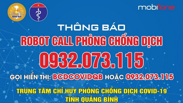 Quảng Bình triển khai hệ thống Robot call truy vết Covid-19