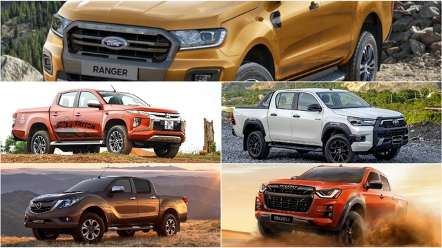 Phân khúc xe bán tải tháng 8/2021: Isuzu D-Max không bán được chiếc nào