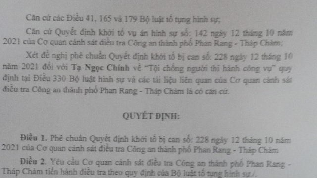 Bắt giam hai thanh niên thông chốt kiểm soát phòng, chống dịch ở Ninh Thuận