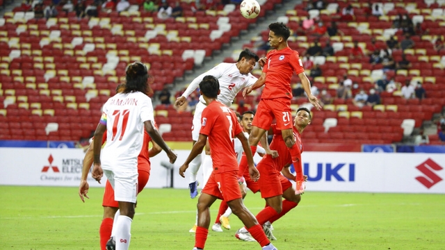 Thắng dễ Myanmar, Singapore tạm xếp trên Thái Lan ở AFF Cup 2020