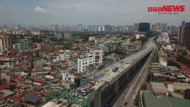 Đường Vành đai 2 ở Hà Nội trước khi hợp long nhịp cuối