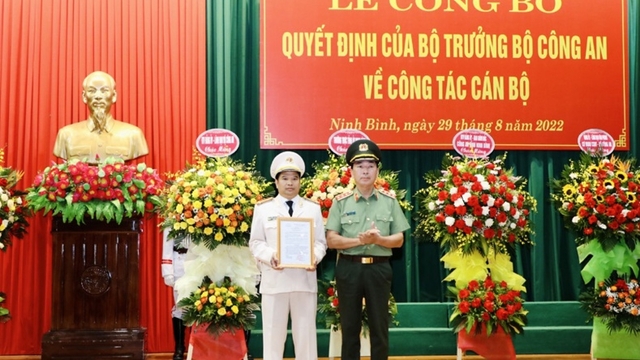 Đại tá Đặng Trọng Cường được bổ nhiệm làm Giám đốc Công an Ninh Bình