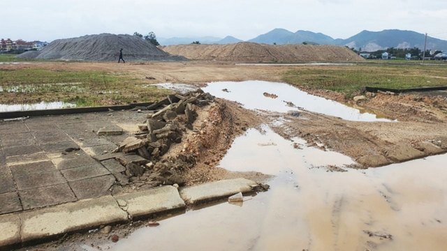 Bãi vật liệu không phép gây ô nhiễm môi trường