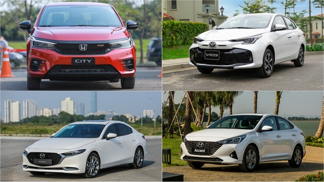 Mẫu Sedan nào đang được người Việt mua nhiều nhất tháng 5/2023?