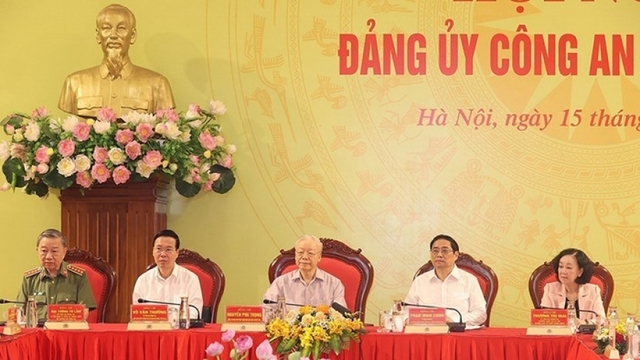 Tổng Bí thư biểu dương Bộ Công an đi đầu trong sắp xếp tổ chức bộ máy