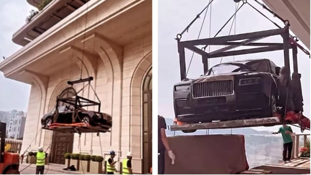 Tỷ phú Trung Quốc cẩu Rolls-Royce lên Penthouse tầng 44