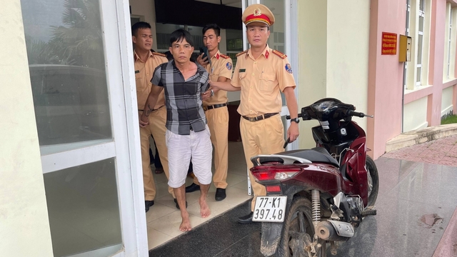 CSGT bắt giữ đối tượng trộm xe máy đang trên đường trốn thoát