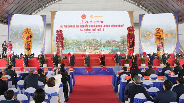 Sun Group khởi công giai đoạn I tổ hợp dự án 35.000 tỷ đồng tại Hà Nam