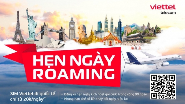 Viettel tiên phong triển khai tính năng đăng ký hẹn ngày cho gói cước Roaming