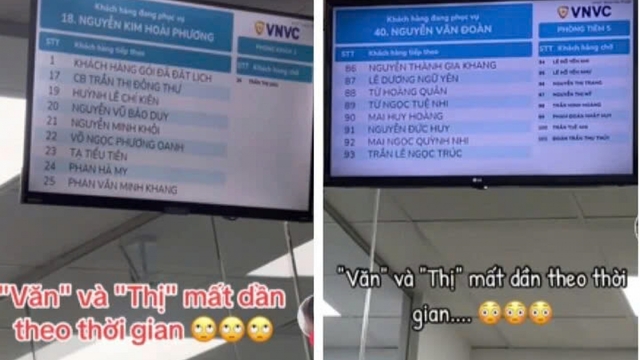 9X là thế hệ cuối cùng có chữ 'Văn' hoặc 'Thị' trong tên gọi?