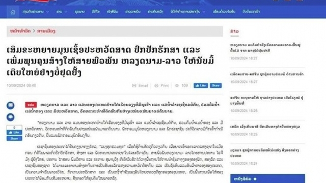 Lao media praise Vietnam-Laos special solidarity