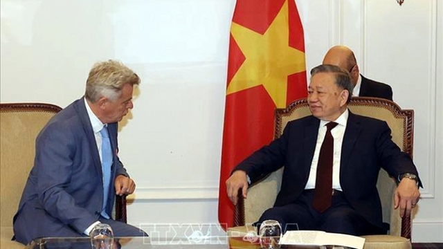 Tổng Bí thư, Chủ tịch nước tiếp Bí thư toàn quốc Đảng Cộng sản Pháp