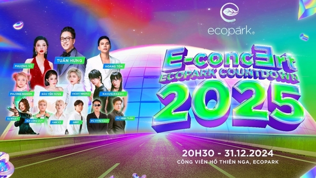 Ecopark Countdown 2025: “Anh trai chông gai” Tuấn Hưng hiện diện