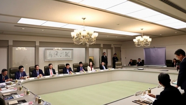 Deputy PM Nguyen Chi Dung meets with leaders of Japanese localities