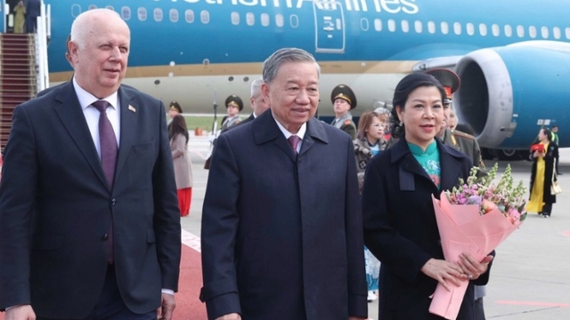 Party General Secretary To Lam arrives in Minsk for state visit to Belarus