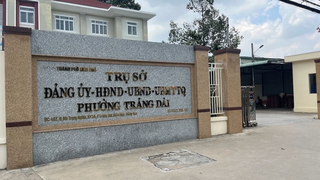 Đồng Nai tạm giữ Chủ tịch UBND phường Trảng Dài, TP Biên Hoà
