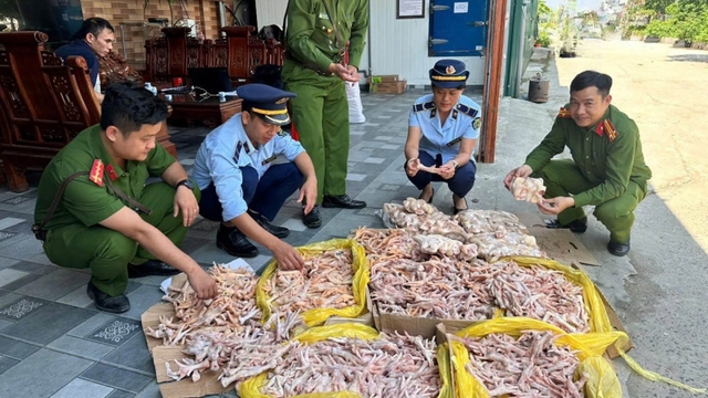Nghệ An phát hiện gần 500kg chân gà, đuôi lợn không rõ nguồn gốc xuất xứ
