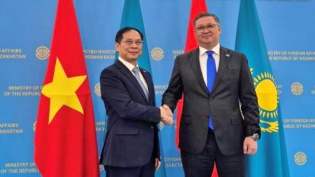 Phó Thủ tướng Bùi Thanh Sơn hội kiến Phó Thủ tướng Kazakhstan