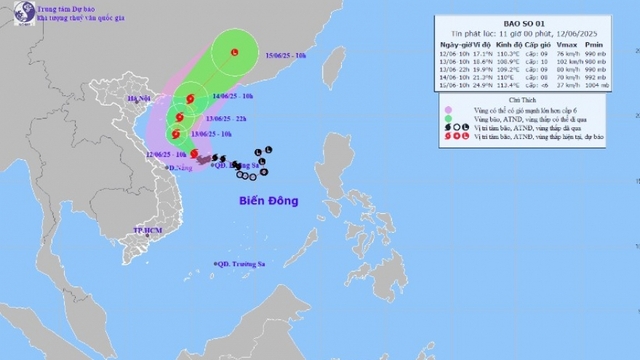 Intensified Wutip to soak Central and Northern Vietnam
