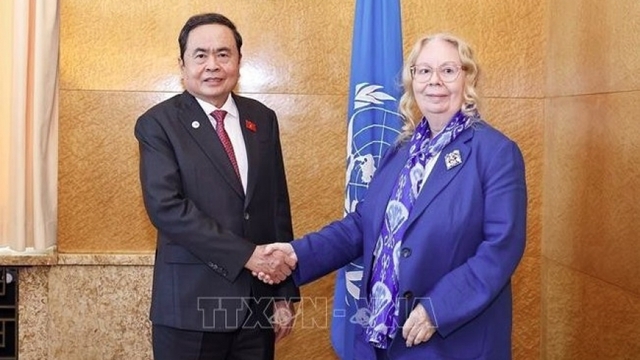 Vietnam’s top legislator meets with UN Office Director-General in Geneva