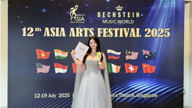 Vietnamese music student earns gold for classical aria at Asia Arts Festival
