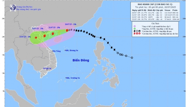 Tin mới nhất về bão số 3: Giật cấp 14, cách Quảng Ninh – Hải Phòng 480km