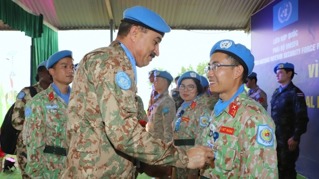UN honours Vietnamese engineering unit for peacekeeping service