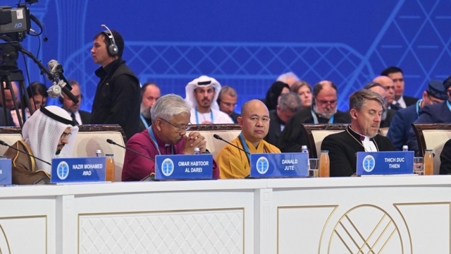 Đoàn Giáo hội Phật giáo Việt Nam tham dự Đại hội các nhà lãnh đạo tôn giáo thế giới