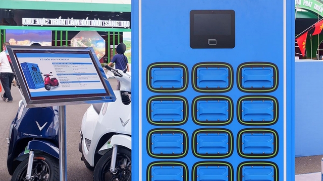 V-Green triển khai mô hình nhượng quyền tủ đổi pin xe máy điện, chỉ từ 210 triệu đồng