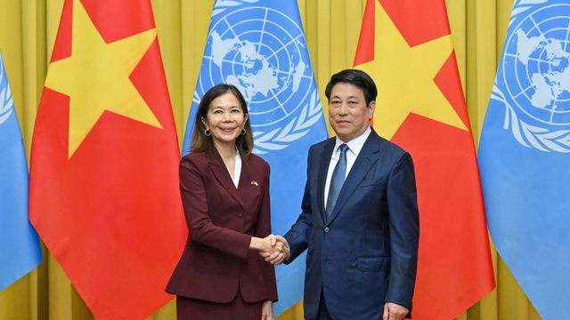 Chủ tịch nước Lương Cường tiếp Điều phối viên thường trú Liên Hợp Quốc