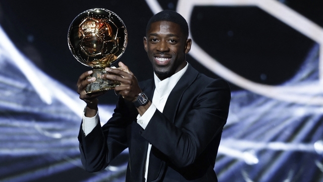 Dembele vượt qua Yamal, giành danh hiệu Quả bóng Vàng 2025