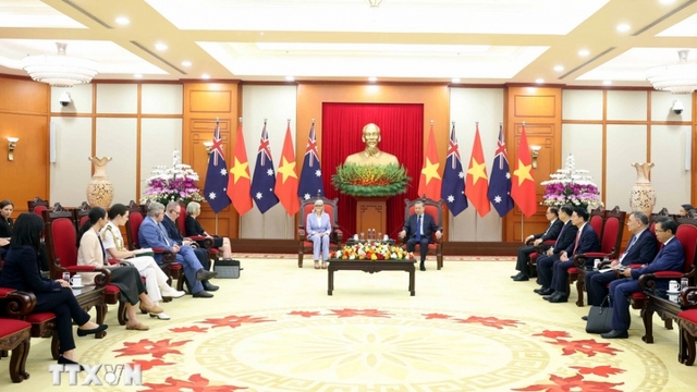 Tổng Bí thư Tô Lâm tiếp Toàn quyền Australia Sam Mostyn