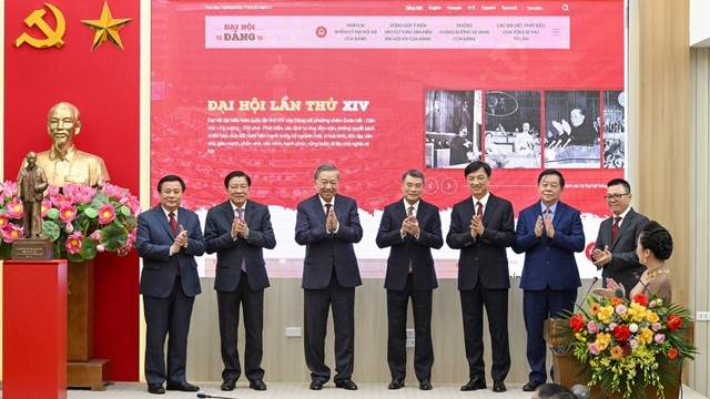Tổng Bí thư Tô Lâm dự lễ ra mắt Trang thông tin điện tử "Đảng Cộng sản Việt Nam - Đại hội XIV"