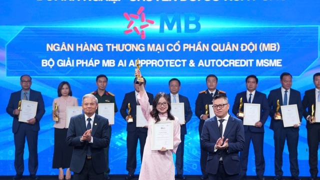 MB nhận giải thưởng Chuyển đổi số Việt Nam năm 2025