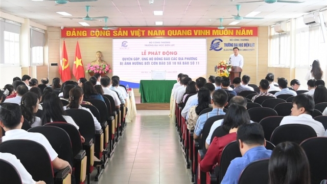 ĐH Điện lực phát động quyên góp, ủng hộ đồng bào khắc phục hậu quả bão lụt