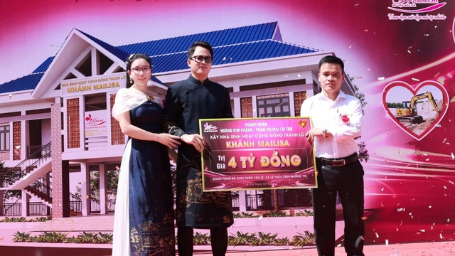 Danh nhân Mailisa chi 4 tỷ đồng xây nhà tránh lũ Quảng Trị