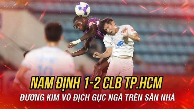 Kết quả vòng 7 V-League 2025/2026: Nam Định thua TP.HCM, CAHN bị SLNA cầm hòa