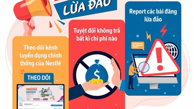 Nestlé Việt Nam cảnh báo tình trạng lừa đảo tuyển dụng mạo danh