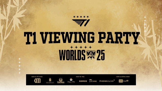 Viewing Party Chung kết tổng Worlds 2025 T1 vs KT Rolster ở đâu?