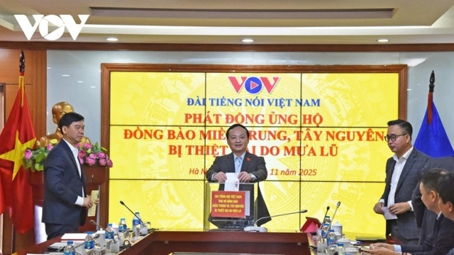 VOV phát động ủng hộ đồng bào miền Trung - Tây Nguyên bị thiệt hại do mưa lũ